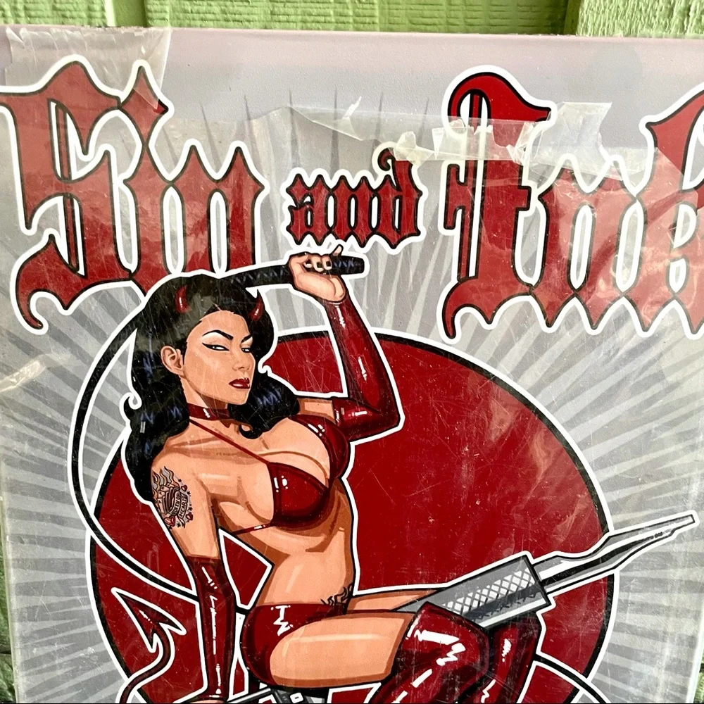 NEW Heavy Duty Steel Sin & Ink Tattoos Metal Sign